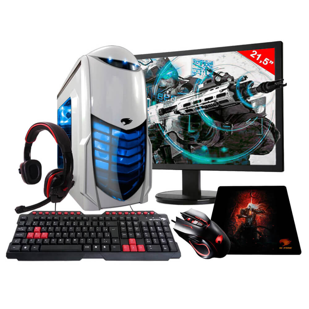 Pc Gamer G-Fire Htg-275 A6 7400K 8Gb (Radeon R5 2Gb Integrada) 1Tb Monitor 21,5