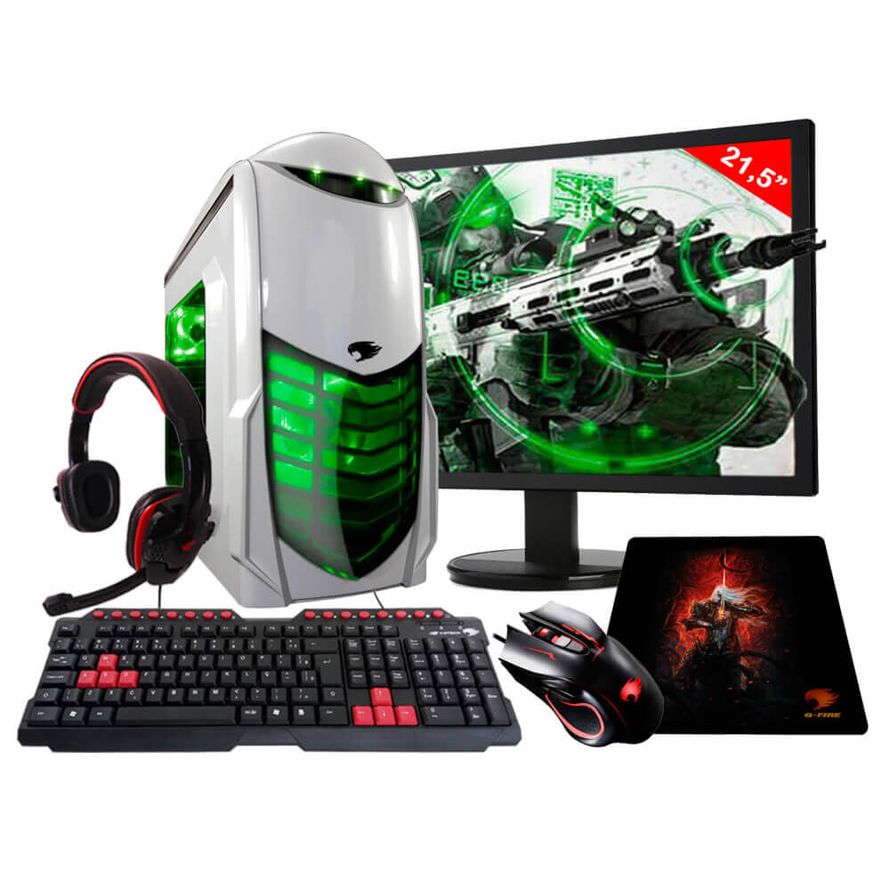 Pc Gamer G-Fire Htg-279 A8 9600 8Gb (Radeon R7 2Gb Integrada) 1Tb Monitor 21,5