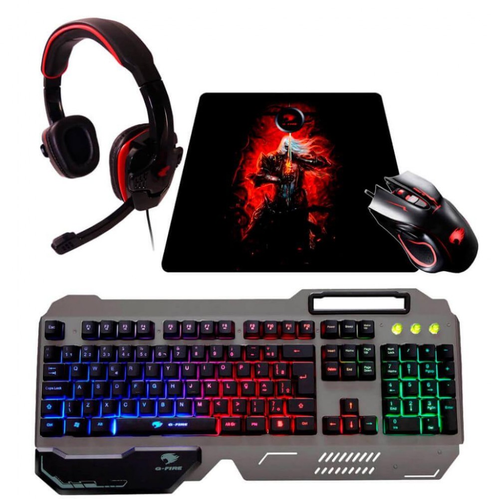 Kit Gamer G-Fire Teclado, Mouse, Headset , Mouse Pad -Ktt2K6050114