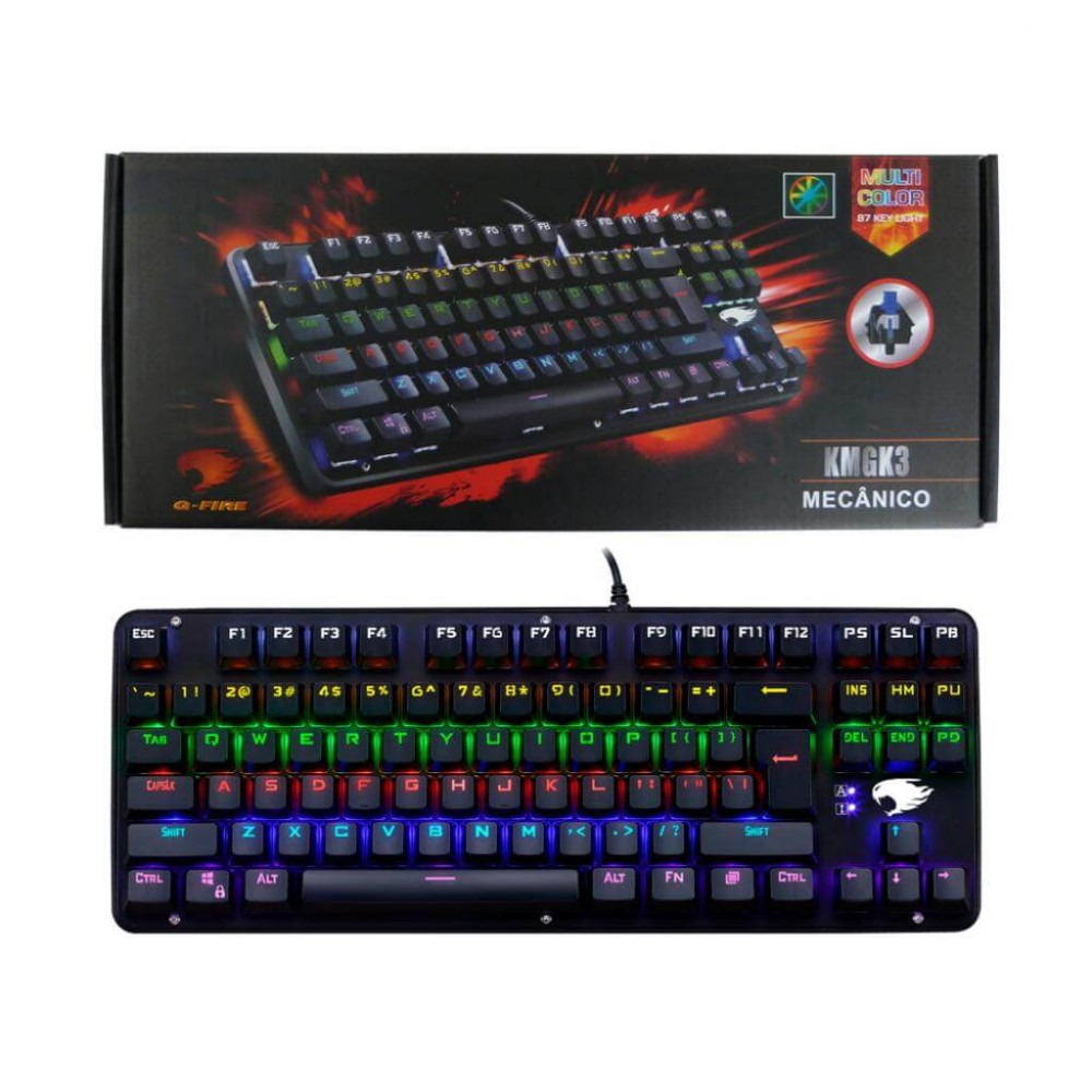 Teclado Gamer G-Fire Mecânico Kmgk3 - Com Backlight