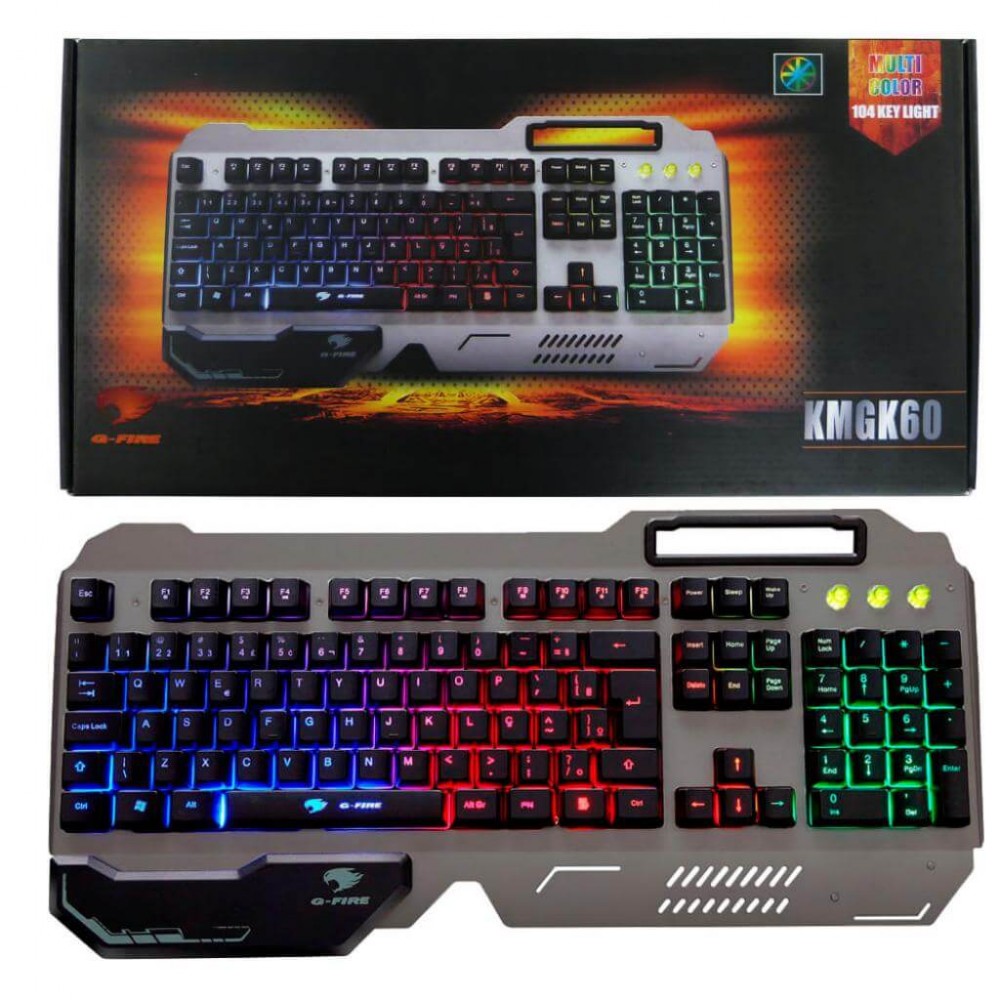 Teclado Gamer G-Fire Semi Mecânico Kmgk60 - Com Backlight